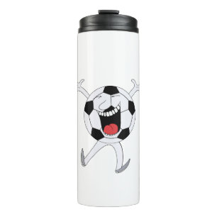 Garrafa Térmica Mascote Bola de Futebol Risonha