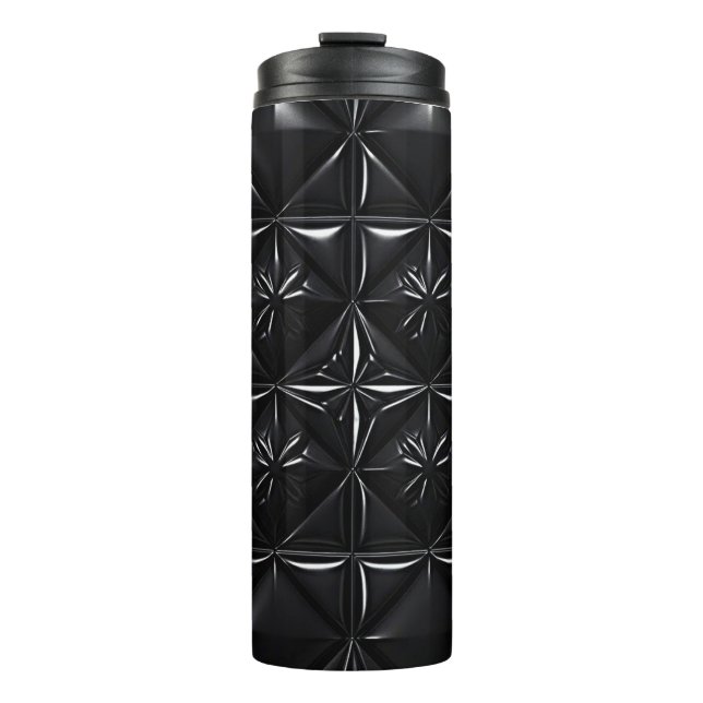 Garrafa Térmica Matriz 3D Preta (Frente)