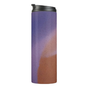Garrafa Térmica “Mauve Mirage Flow” – Abstrato Rosa Azul Pêssego