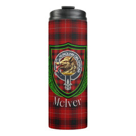 Garrafa Térmica McIver Scottish Clan Tartan & Crest