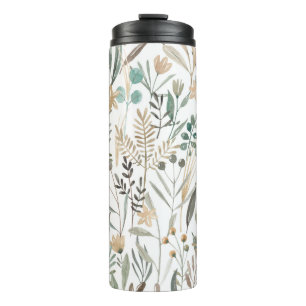 Garrafa Térmica Meadow Wildflower: Watercolor Charm.