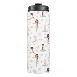 Garrafa Térmica Meditação das garotas bonitas Zen Yoga Namaste esp