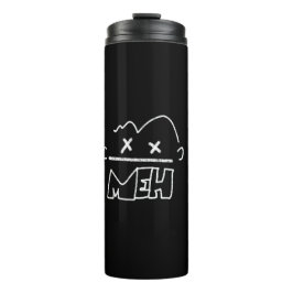 Garrafa Térmica meh cara engraçado emoji