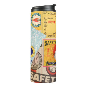 Garrafa Térmica Meio século Matchbox Cobrir Art