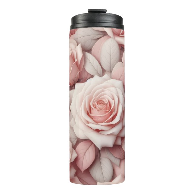 Garrafa Térmica Melhor em Rosas Rosadas (Frente)