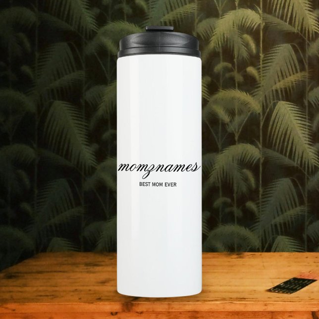 Garrafa Térmica Melhor Mãe Personalizada Nome De Caligrafia (Criador carregado)