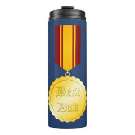 Garrafa Térmica Melhor Medalha de Broche do Papai Dia dos Pais