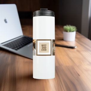 Garrafa Térmica Melhor Pai Nunca   Presente de Foto Personalizado 
