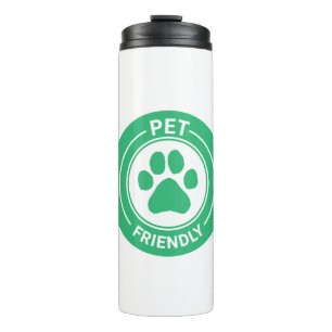 Garrafa Térmica Melhor Paw Desenhado Amigável de Pet - Verde