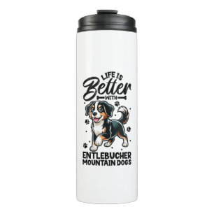 Garrafa Térmica Melhor vida com entlebucher Mountain Dog