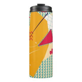 Garrafa Térmica Memphis Mood: Tendência Geométrica Retroativa