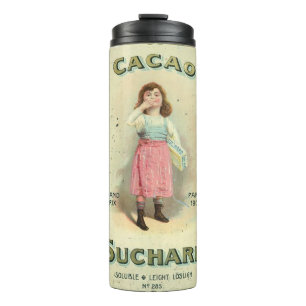 Garrafa Térmica Menina Açúcar Beijo de Chocolate Vitoriana