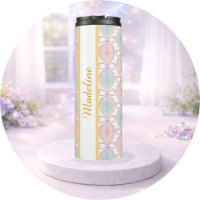 Menina Personalizada Rosa Azul Pastel Cute Arco No