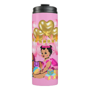 Garrafa Térmica Menina Rosa