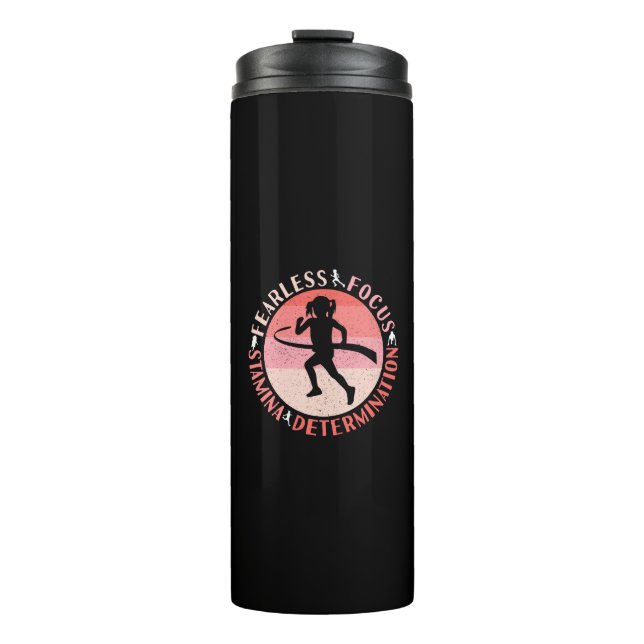 Garrafa Térmica Meninas Executando Mindset - Executante Sem Foco (Frente)