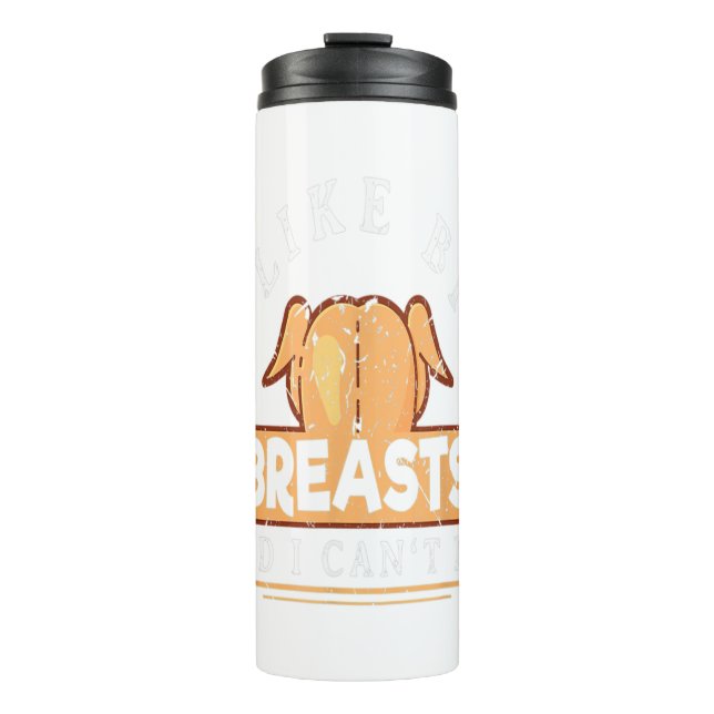 Garrafa Térmica Mens Eu Gosto De Grandes Peitos Engraçado Ação De  (Frente)