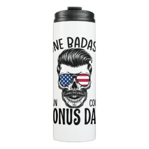 Garrafa Térmica Mens One Badass Bonus Step Pai Engraçado Presente