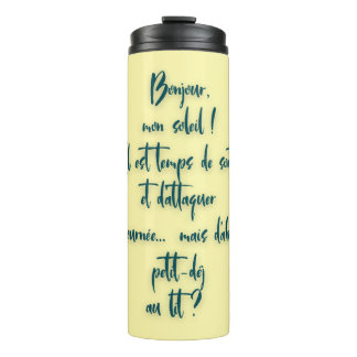 Garrafa Térmica mensagem d’amour pour comprcer la Jourée