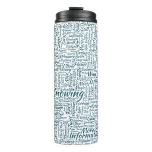 Garrafa Térmica Mensagem de MothssTexte Motif do Apêndice de Pergu