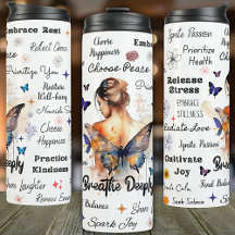 Mensagens Inspiracionais Tumbler Térmico