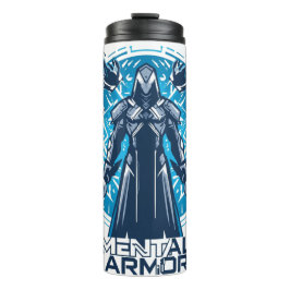 Garrafa Térmica Mental Armor - Hoodie Warrior Figure