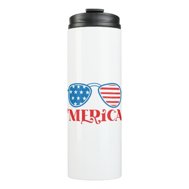 Garrafa Térmica "Merica - 4 de julho (Frente)