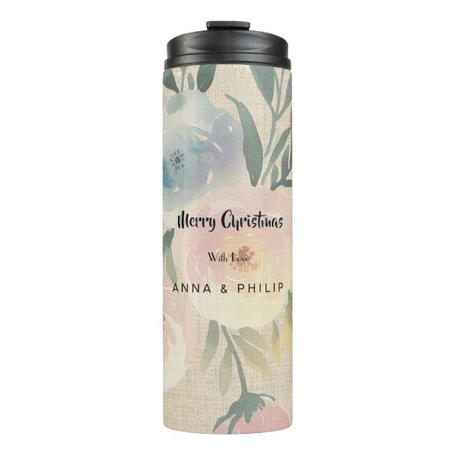 Garrafa Térmica Merry christmas  modern Thermal Tumbler (Frente)