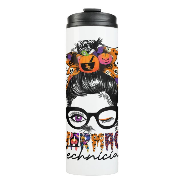 Garrafa Térmica Messn Pharmacy Technician Halloween Party (Frente)