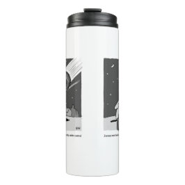 Garrafa Térmica Meteoro Engraçado Atacando o Desastre na Terra