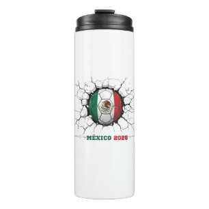 Garrafa Térmica "México 2026: Orgulho Elegante e Espírito Inabaláv