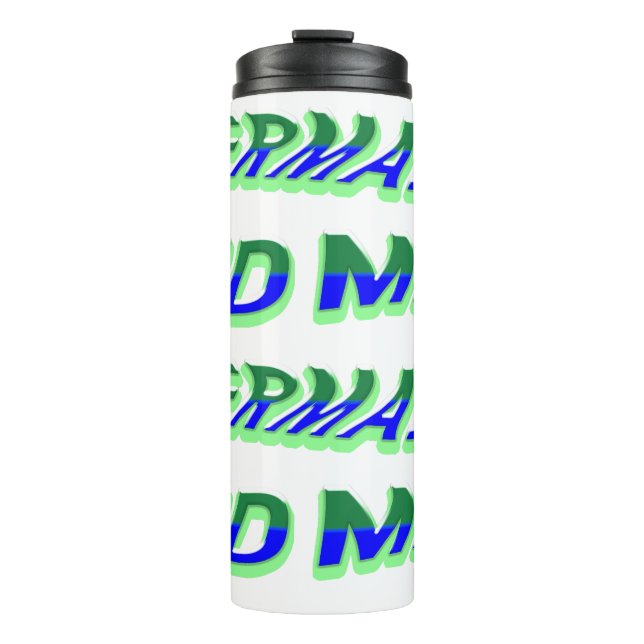 Garrafa Térmica Mikitiez ocean mermaid venus sea blue (Frente)