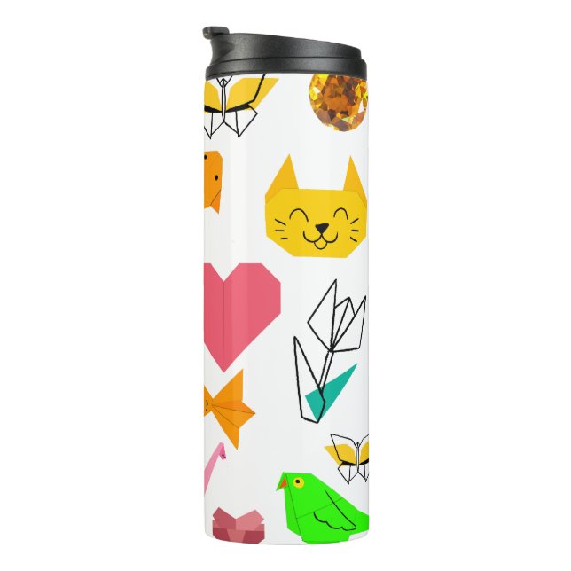 Garrafa Térmica Mikitiez origami cancer joia de verão (Rotação à direita)