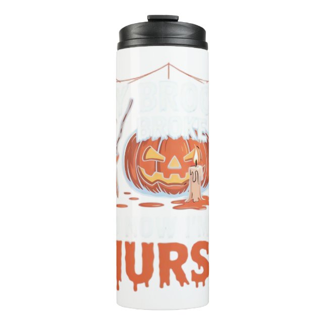 Garrafa Térmica Minha Broom partiu, então agora sou um Dia de as B (Frente)