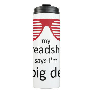 Garrafa Térmica Minha Planilha diz que sou um grande negócio