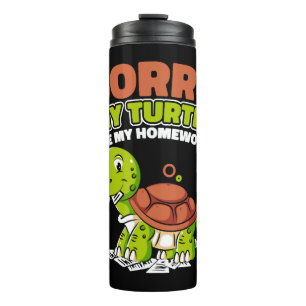 Garrafa Térmica Minha Tartaruga Comeu Meu Alligador De Trabalho De