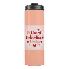 Garrafa Térmica Minimal Valentine’s Day Love Typography Design | R