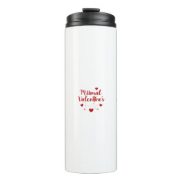 Garrafa Térmica Minimal Valentine’s Day Love Typography Design | R