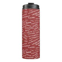 Minimalist Anatomy Pattern Thermal Tumbler