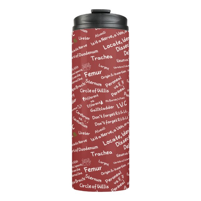 Garrafa Térmica Minimalist Anatomy Pattern Thermal Tumbler (Frente)