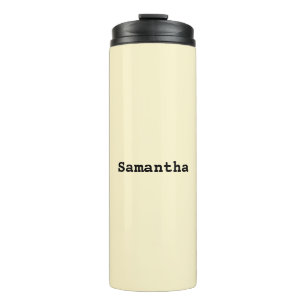 Garrafa Térmica Minimalista Elegante Personalizado Amarelo Butterm