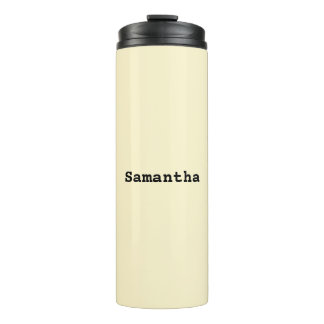 Garrafa Térmica Minimalista Elegante Personalizado Amarelo Butterm