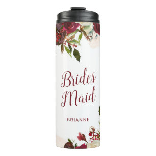 Garrafa Térmica Mistletoe Manor Rosas de Inverno Noiva Personaliza