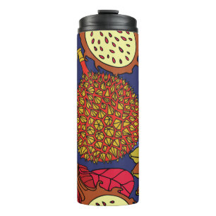 Garrafa Térmica Mistura tropical exótica de frutas. Natureza flor