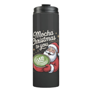 Garrafa Térmica Mocha Christmas para você Café Verde Matcha