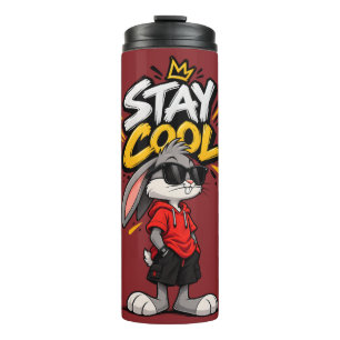 Garrafa Térmica Moda de Rua Coelho Gráfico Stay Cool – Urba Divert