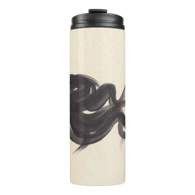 Garrafa Térmica Moda Elegante: Senhora das Aquarelas (Frente)