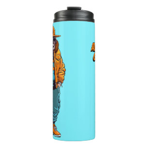 Garrafa Térmica Moda Forest Life Bison Animal