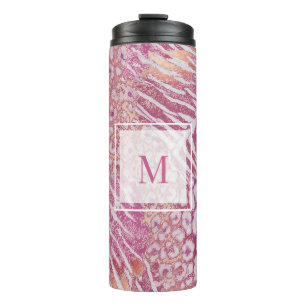 Garrafa Térmica Moda pele de tigre leopardo