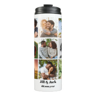Garrafa Térmica Modelo de Colagem de Fotos 9 Personalizada para Ca