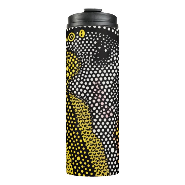 Garrafa Térmica Modern Abstract Dot Pattern  (Frente)